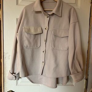 Beige Button-Up Jacket